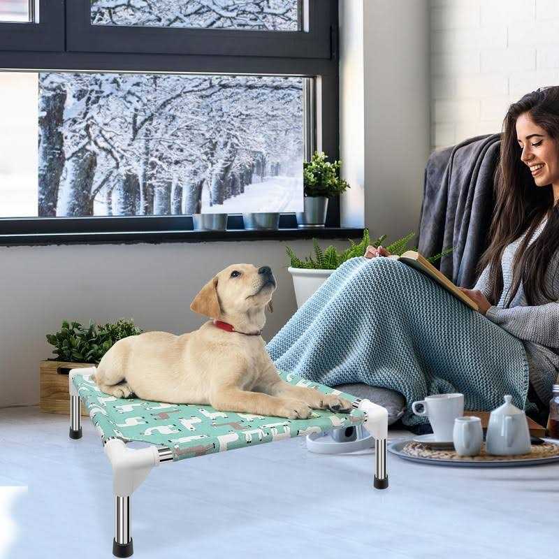 Elevated Dog Bed Pet cot for Small Dogs M819826