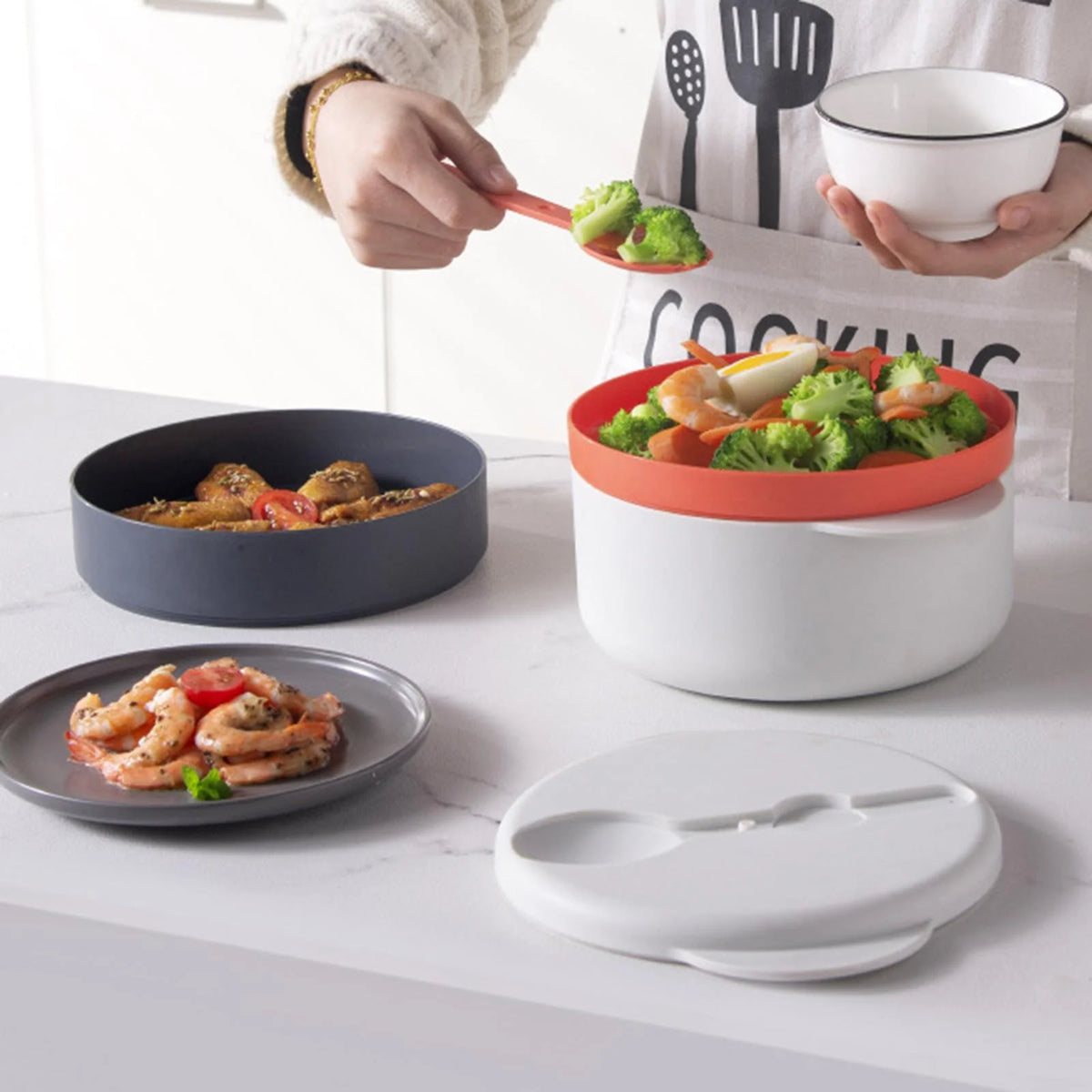 3 Tier Microwave Cookware Steamer W76123