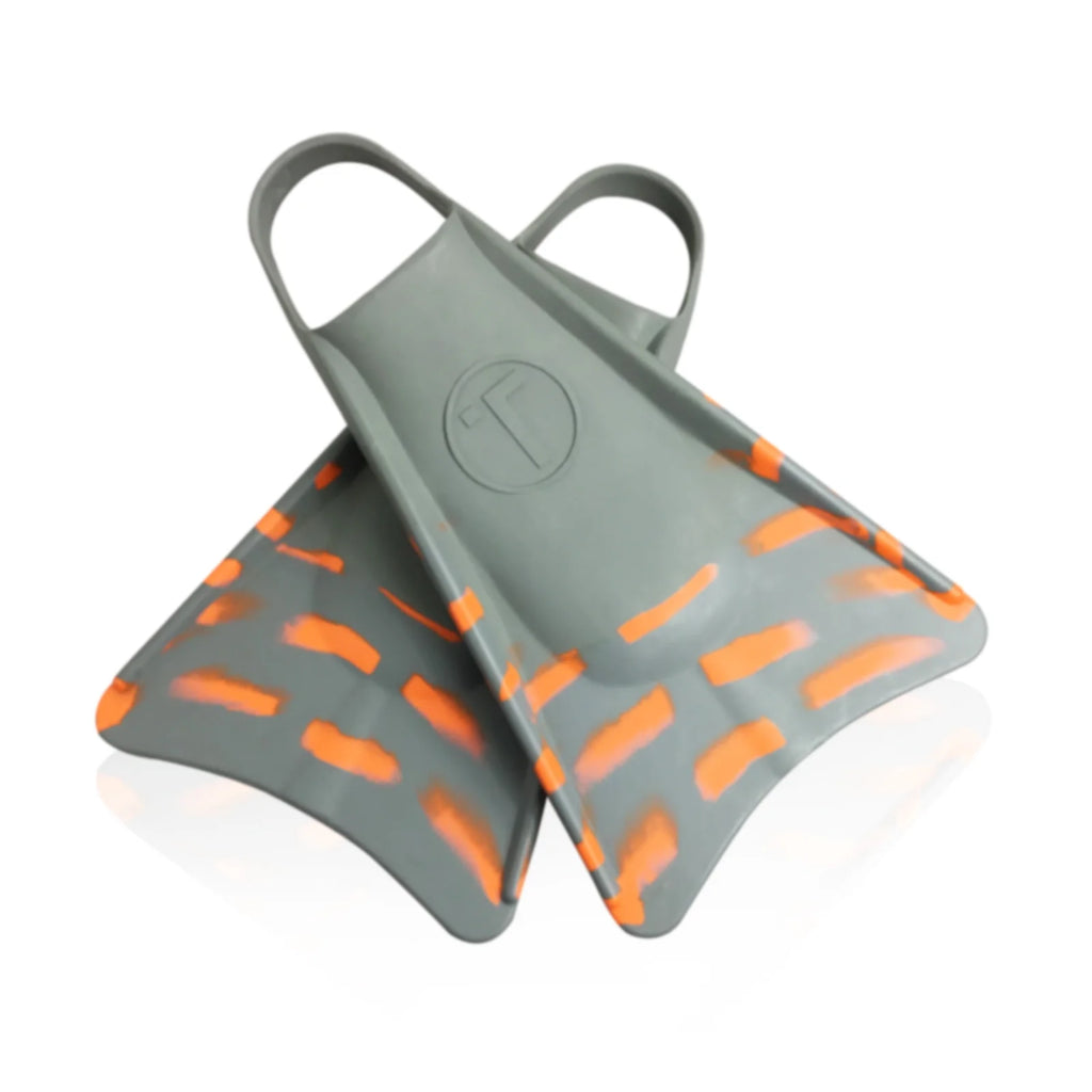 Swimfins Grey/Orange stripes XS K471