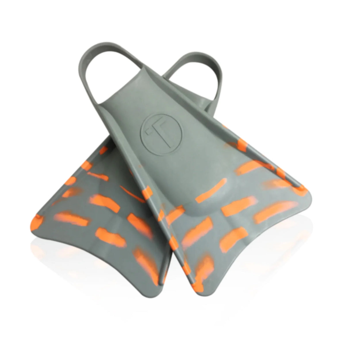 Swimfins Grey/Orange stripes XS K471