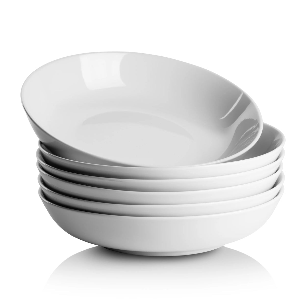 White 36 Oz Pasta Dinner Bowl Set of 6 I4068