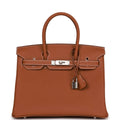 Gold Togo Palladium Hardware Handbag N7664