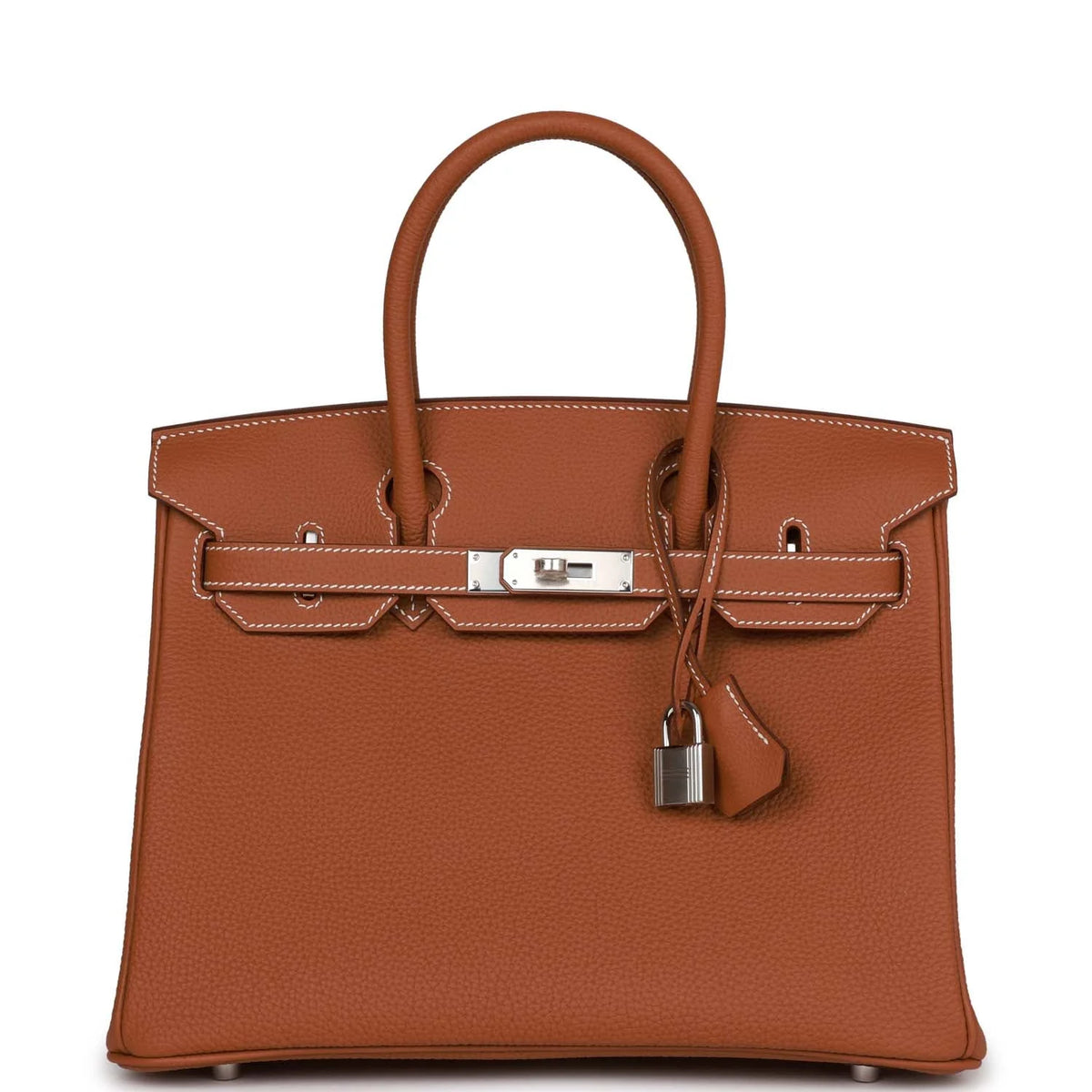 Gold Togo Palladium Hardware Handbag N7664