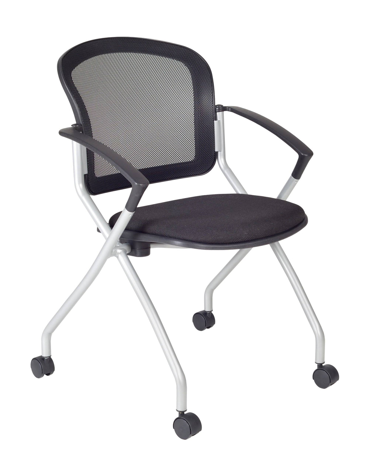 Maple Mobile Training Table with 2 Black Cadence Chairs C393322