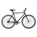 Black 700c 57cm Steel Frame Fixed Gear Bicycle M81575
