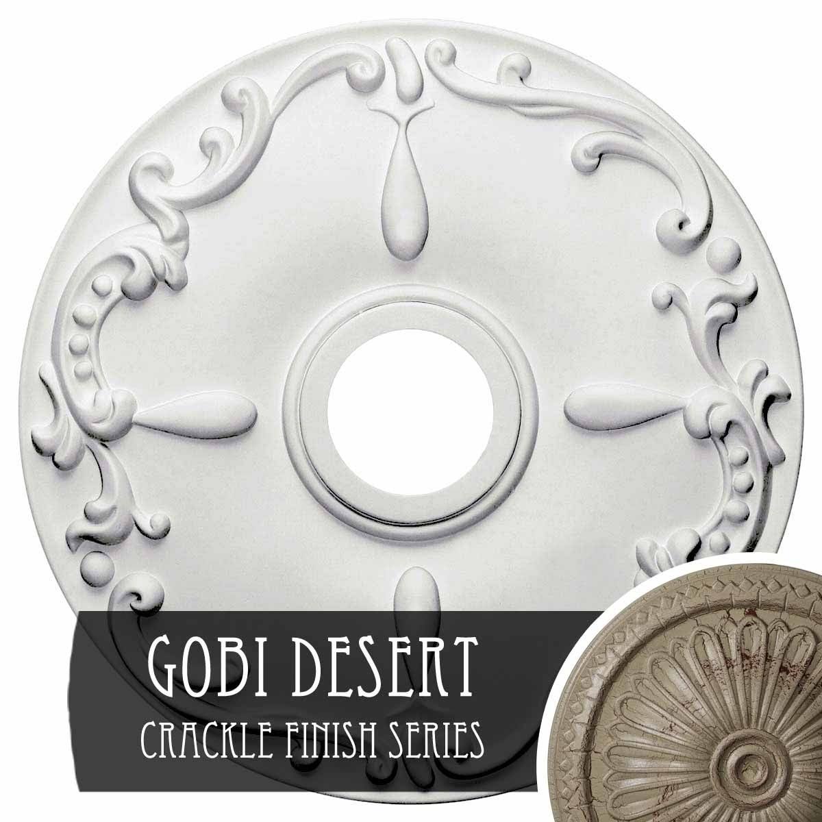 18x22OD x 3 1/2x22ID x 1 1/4x22P Ceiling Medallion N88944