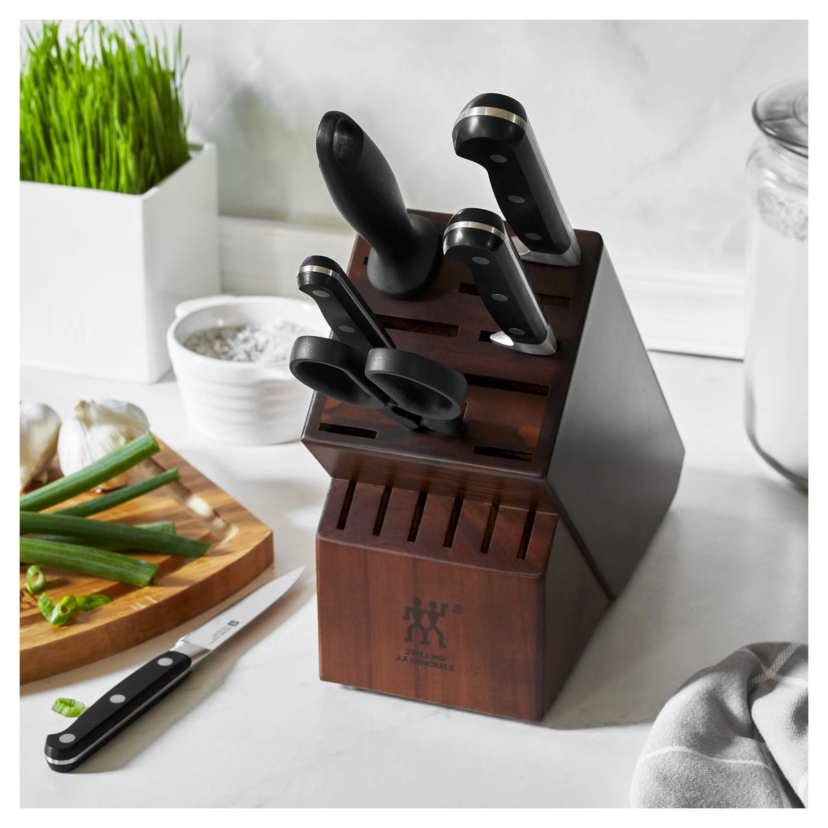 7pc Knife Set in Acacia Block F587998