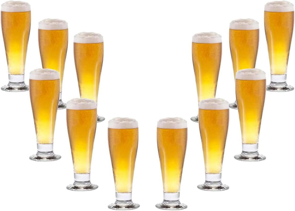 Clear 10.5 Oz Pilsner Glasses Set of 12 W970312