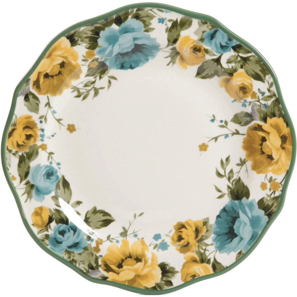 Green Ceramic 12-Piece Dinnerware Set C617220