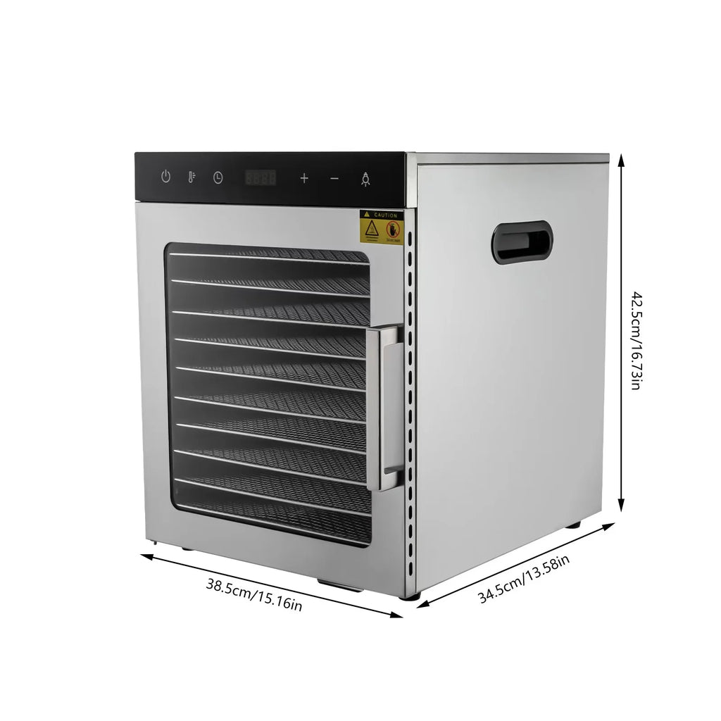 10-Tray Stainless Steel Food Dehydrator V2431