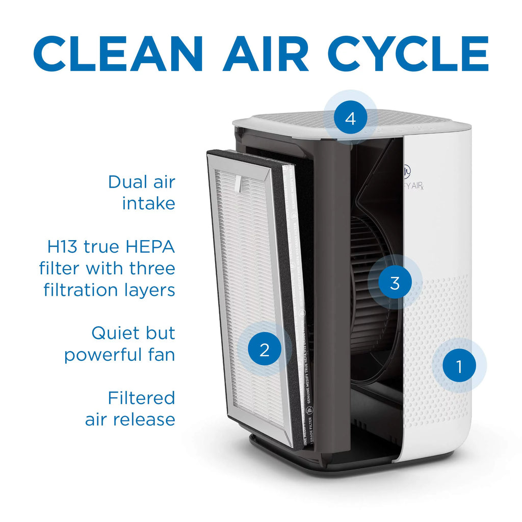White H13 True HEPA Air Purifier, 2-Pack D6907