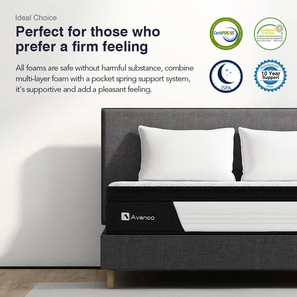 Queen Size Firm 10-Inch Hybrid Mattress A98393