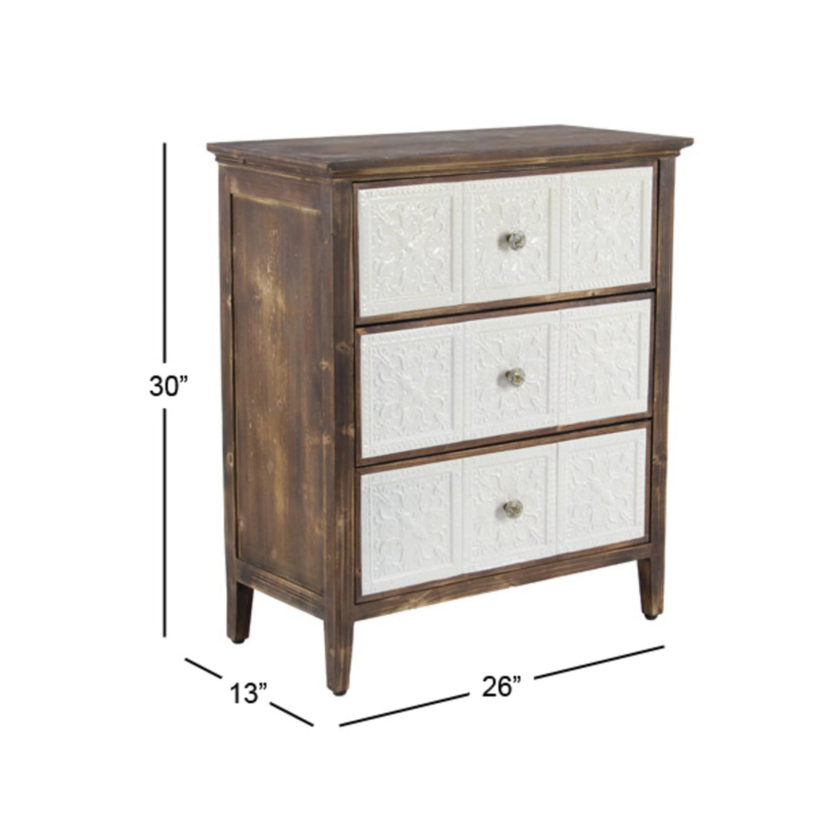 Brown Wood Farmhouse Cabinet Z74318
