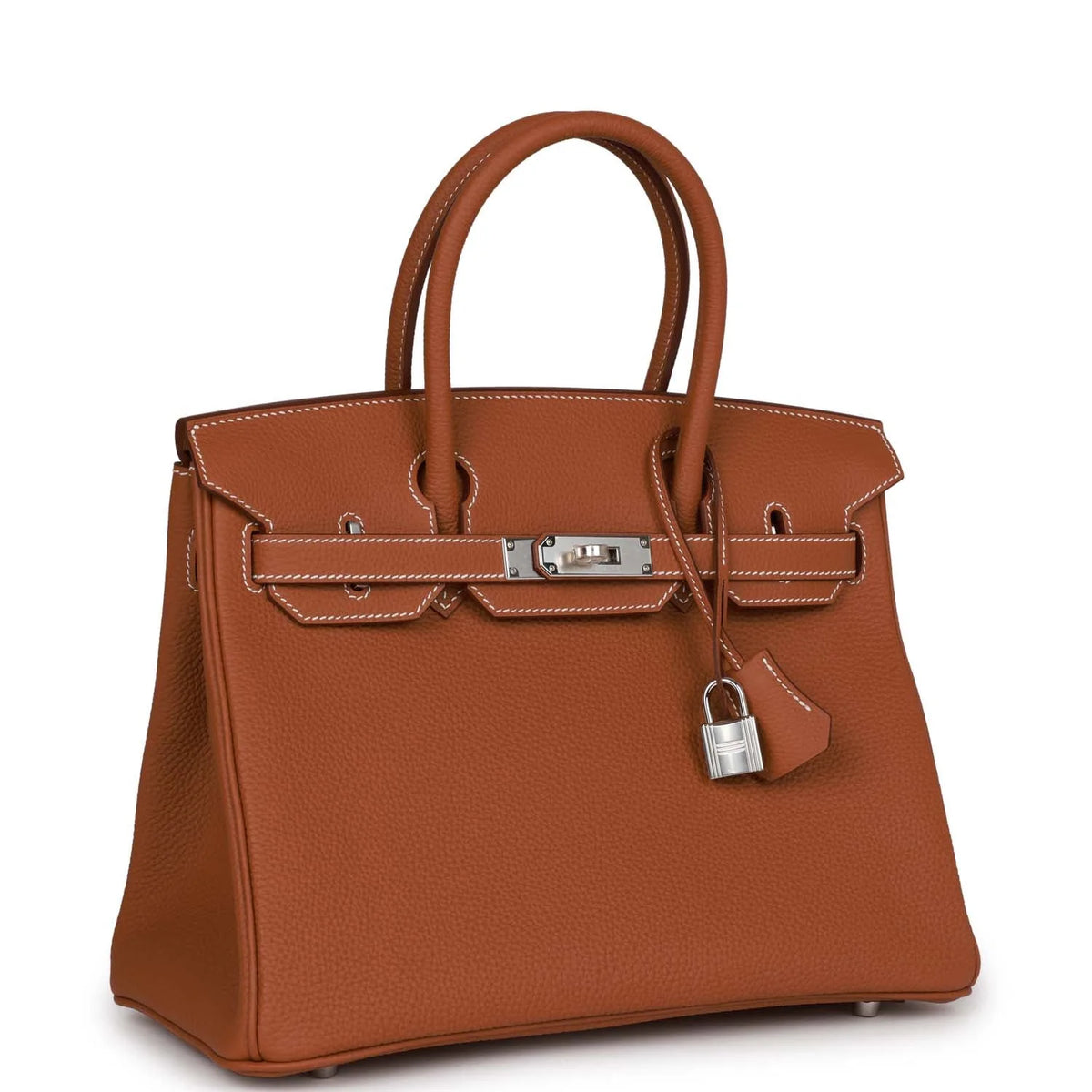Gold Togo Palladium Hardware Handbag N7664