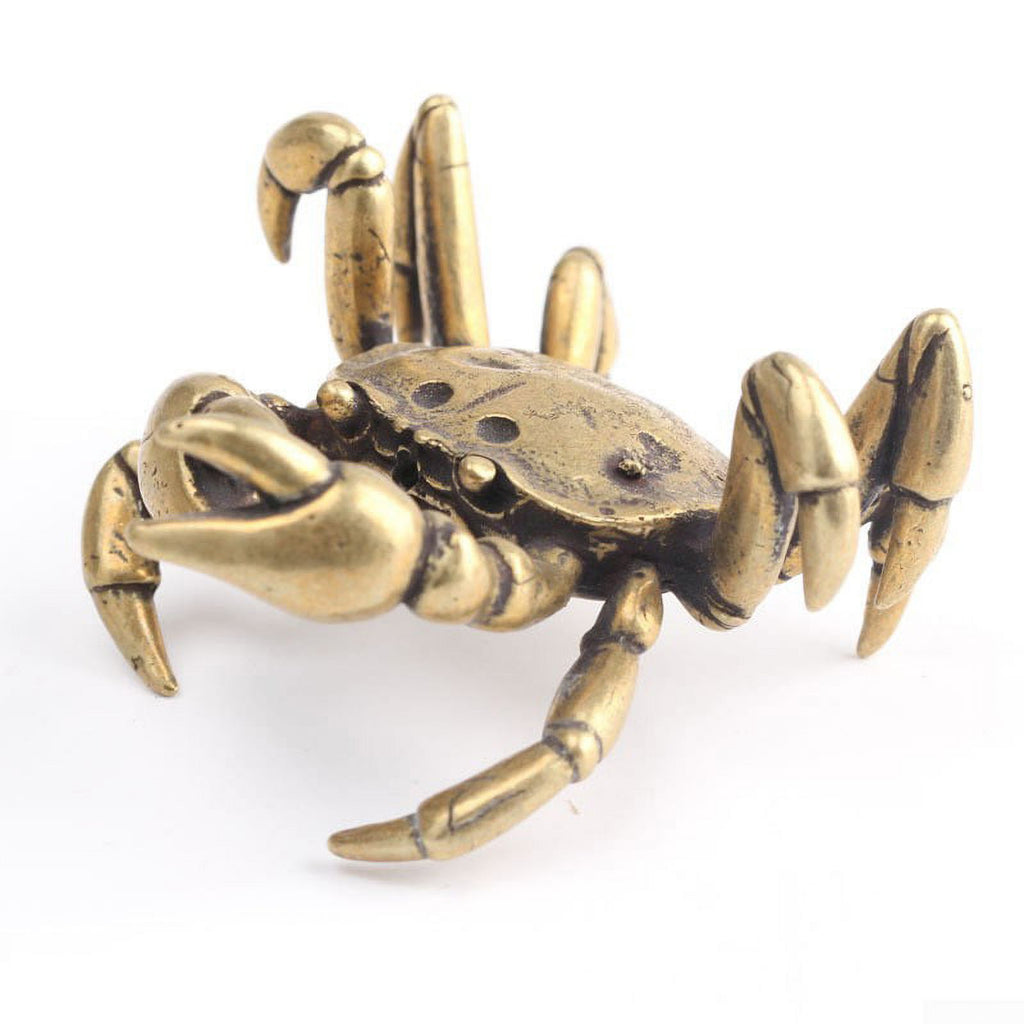 Solid Copper Crab Miniature Figurines U4807