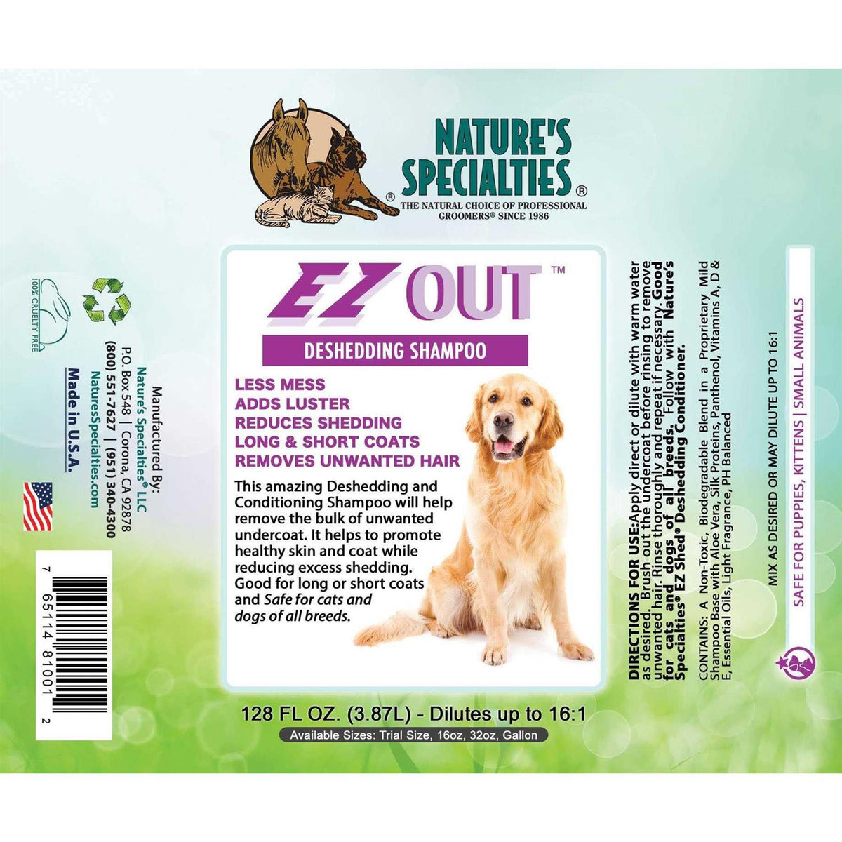 Deshedding Shampoo for Dogs Cats C822173