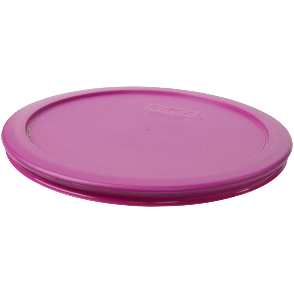 7-Cup Round Glass Food Storage Bowl with Pink Lid, 2-Pack T68830