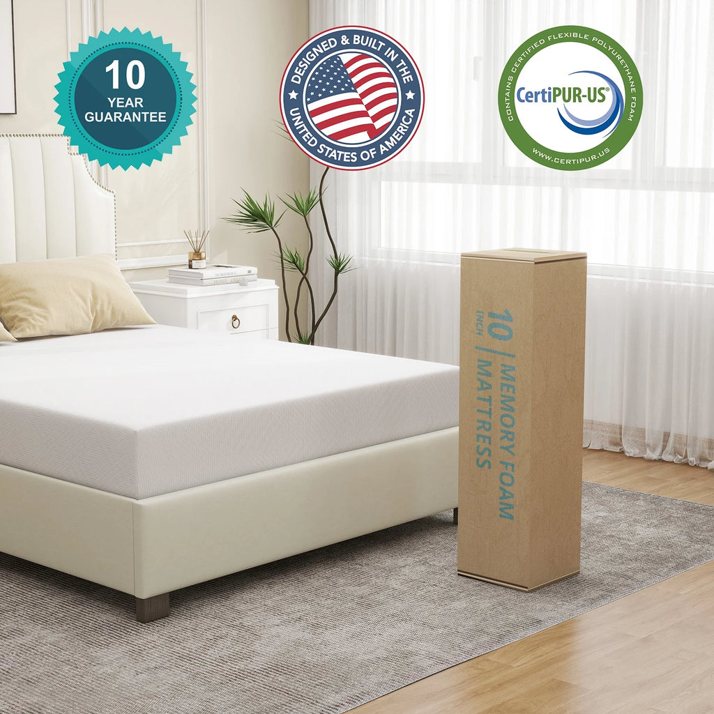 Twin Size Memory Foam Mattress with Cover U15266