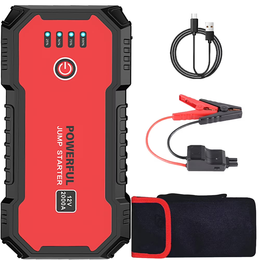 Car Jump Starter 12V 20000mAh with USB Quick Charge 3.0 and Smart Clip L20969