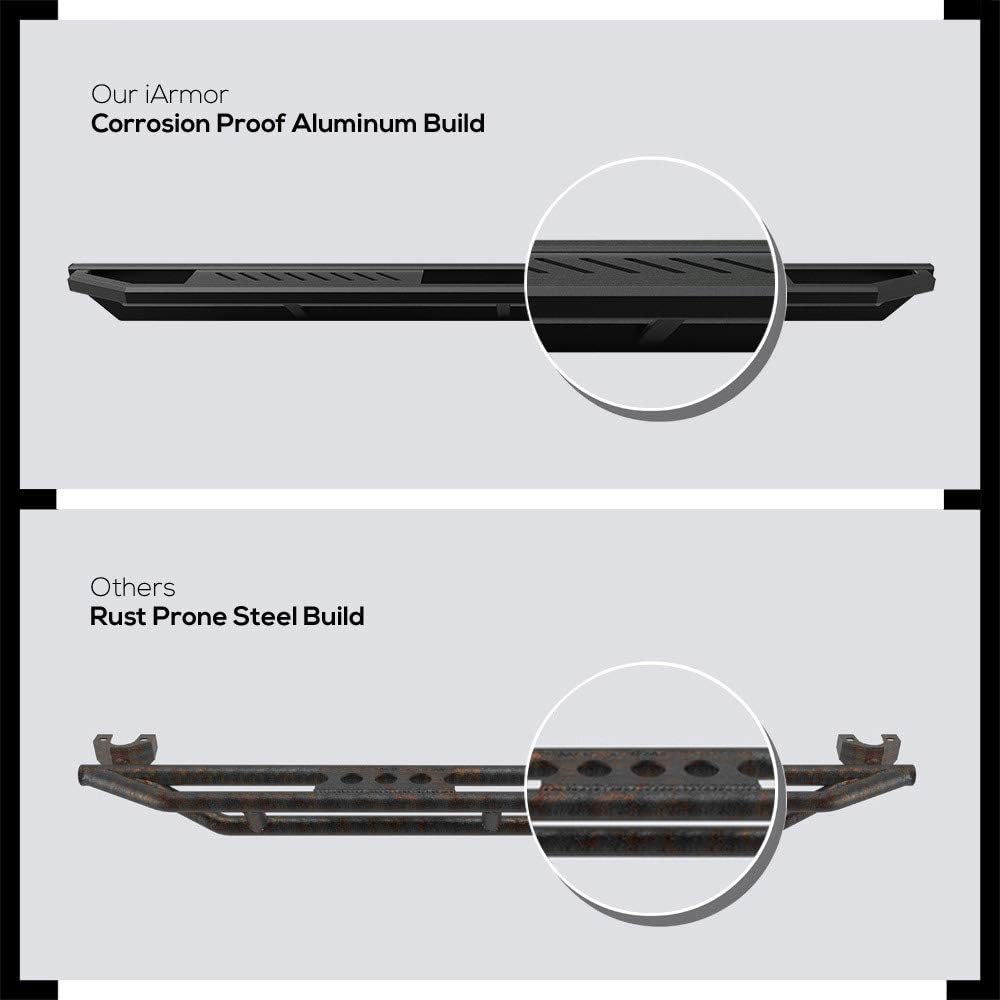 6.5in Aluminum Running Boards for Ford F250 F350 Super Duty Extended Cab E124