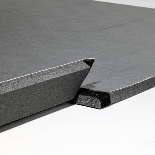 10'x10'x1.25" Black Tatami Martial Arts Mat D5002