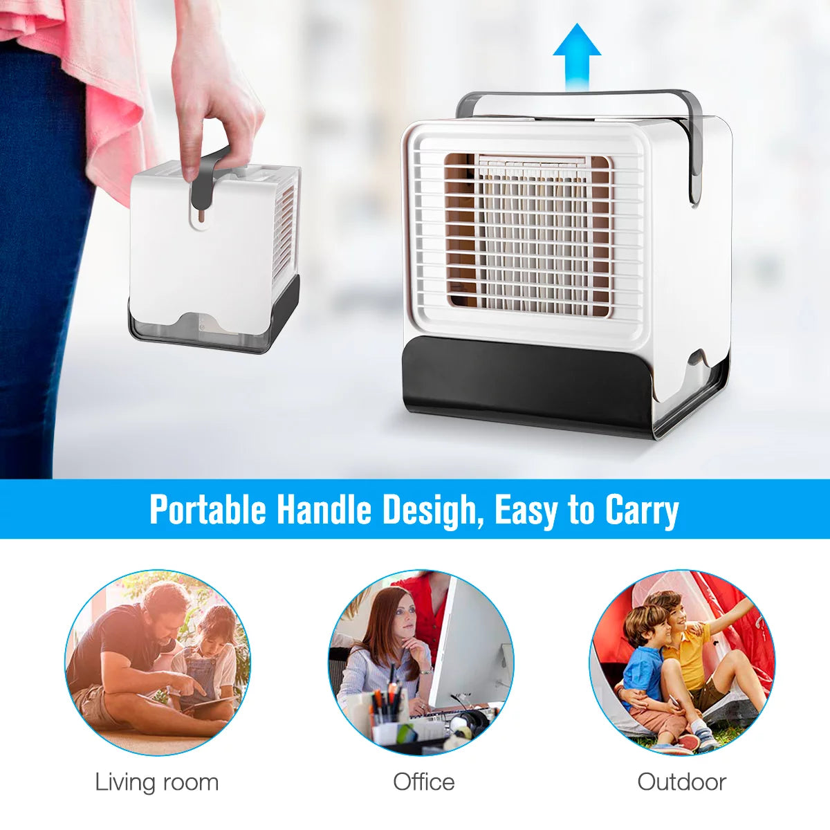 Portable Air Conditioner USB Fan W95291