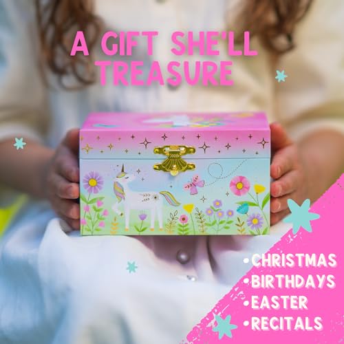 Musical Unicorn Jewelry Box for Girls J483