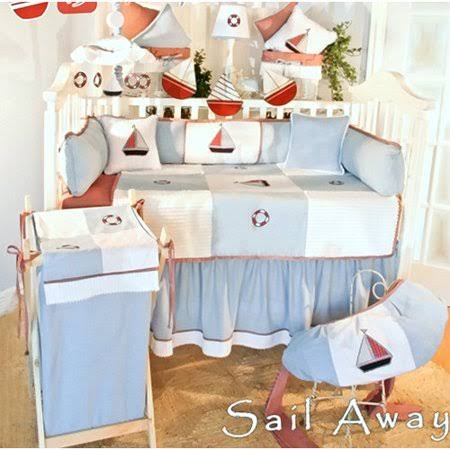 4 Piece Crib Bedding Set, Green Z197629