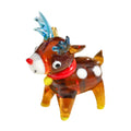 Handmade Glass Deer Figurine Ornaments P8834