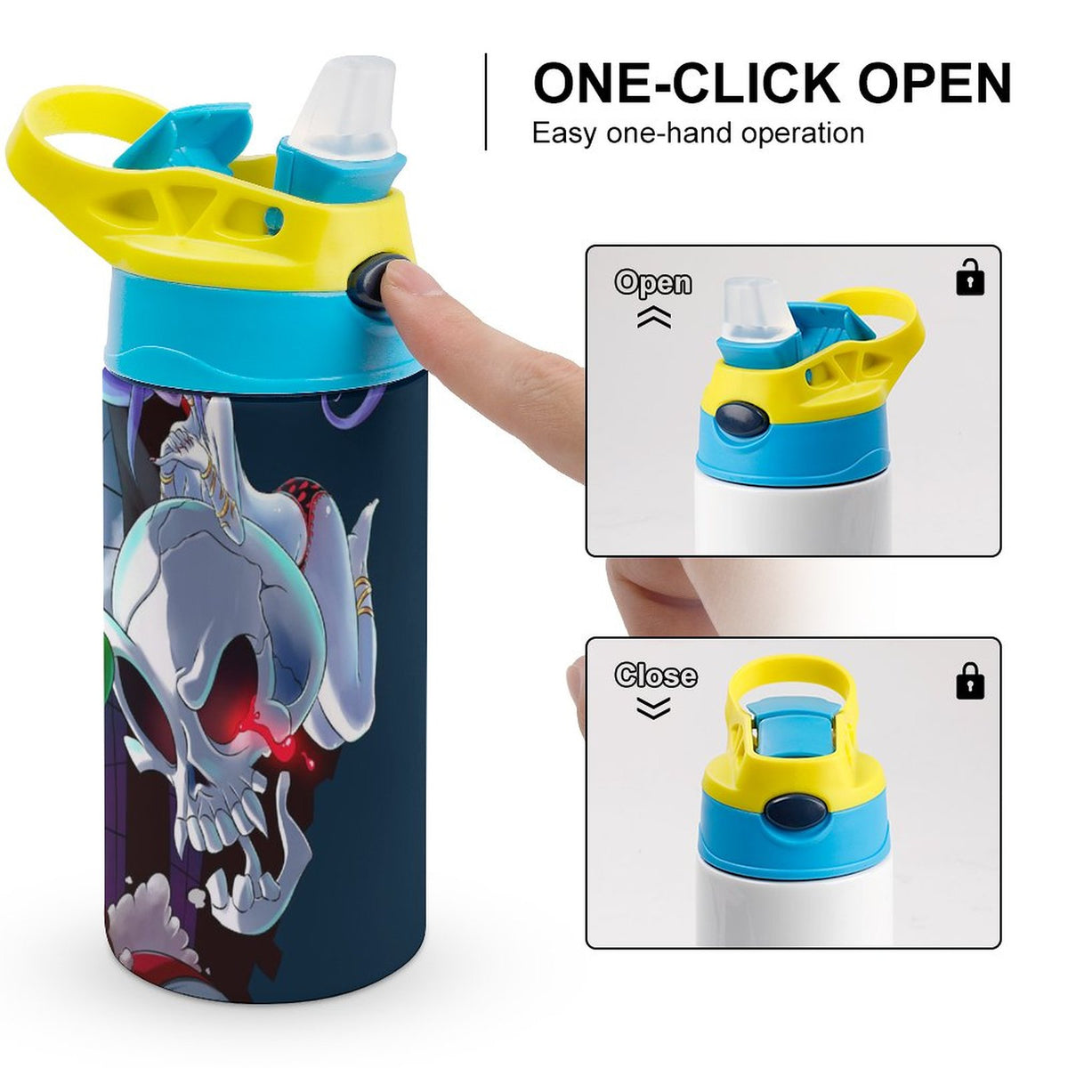 Insulated Stainless Steel Water Bottle with Straw Q830