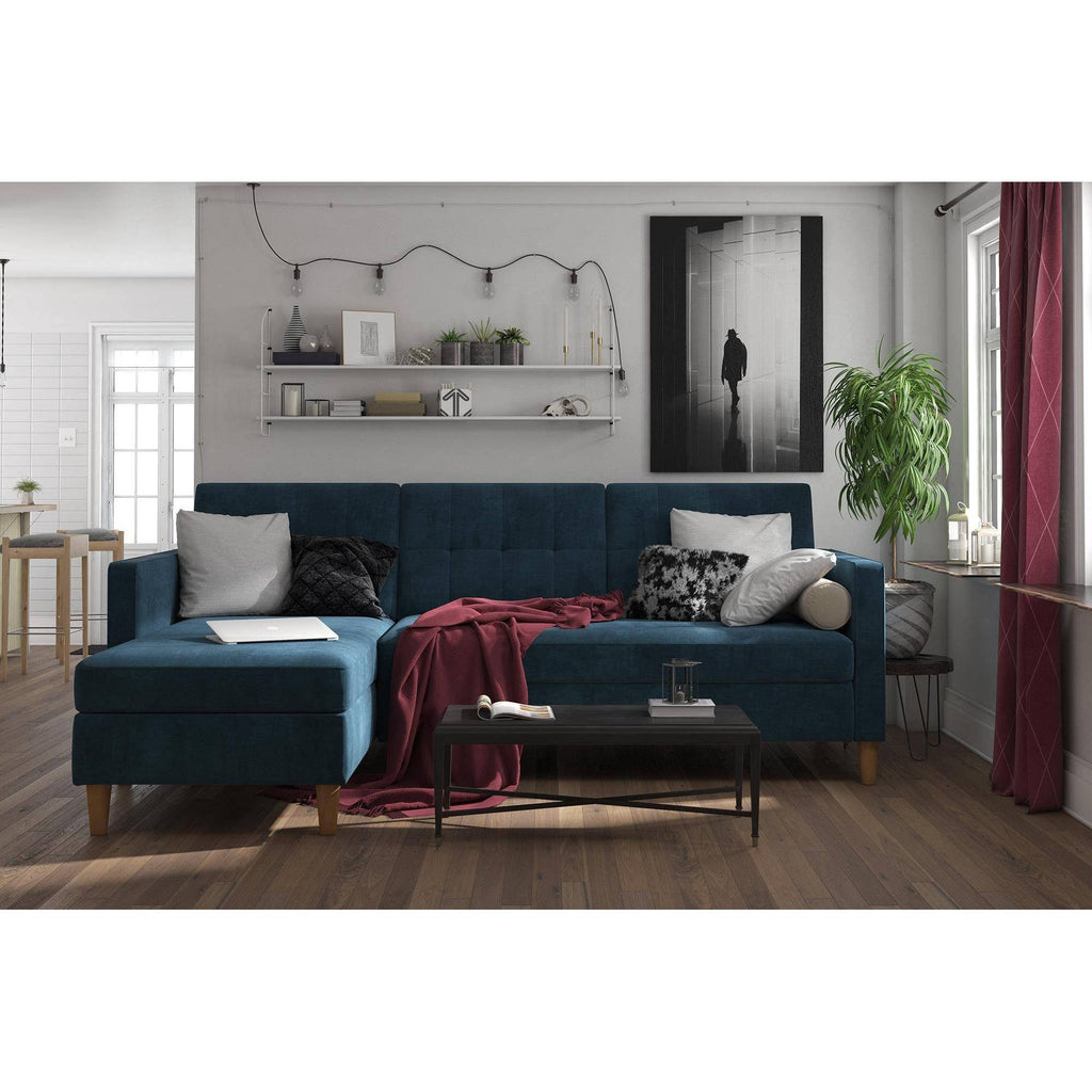 Blue Storage Futon/Sectional L229016