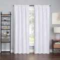 White Rod Pocket Single Curtain Panel S968890