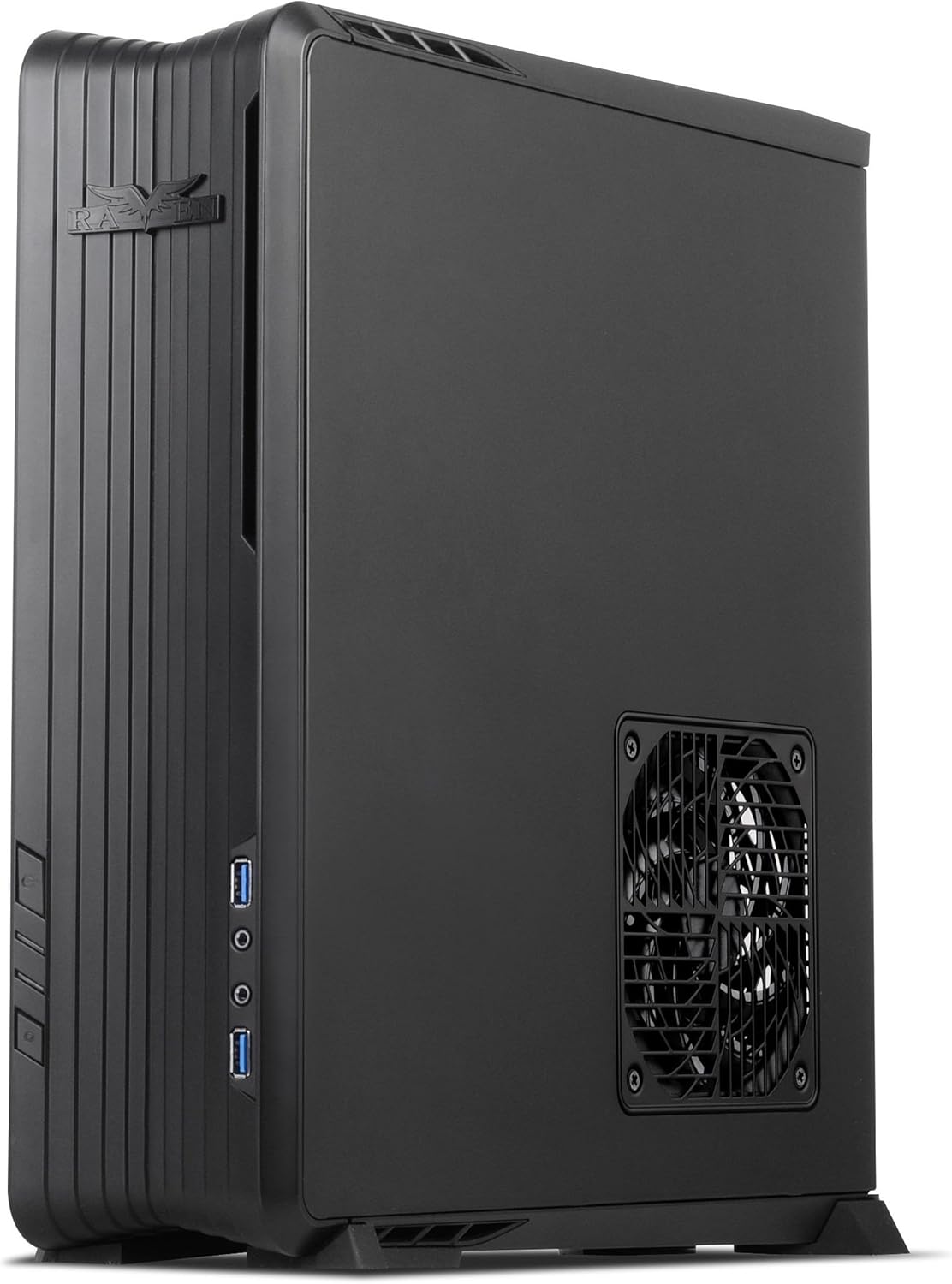Black Mini-ITX/DTX SFX Computer Case with PCI-E Riser Card Z534