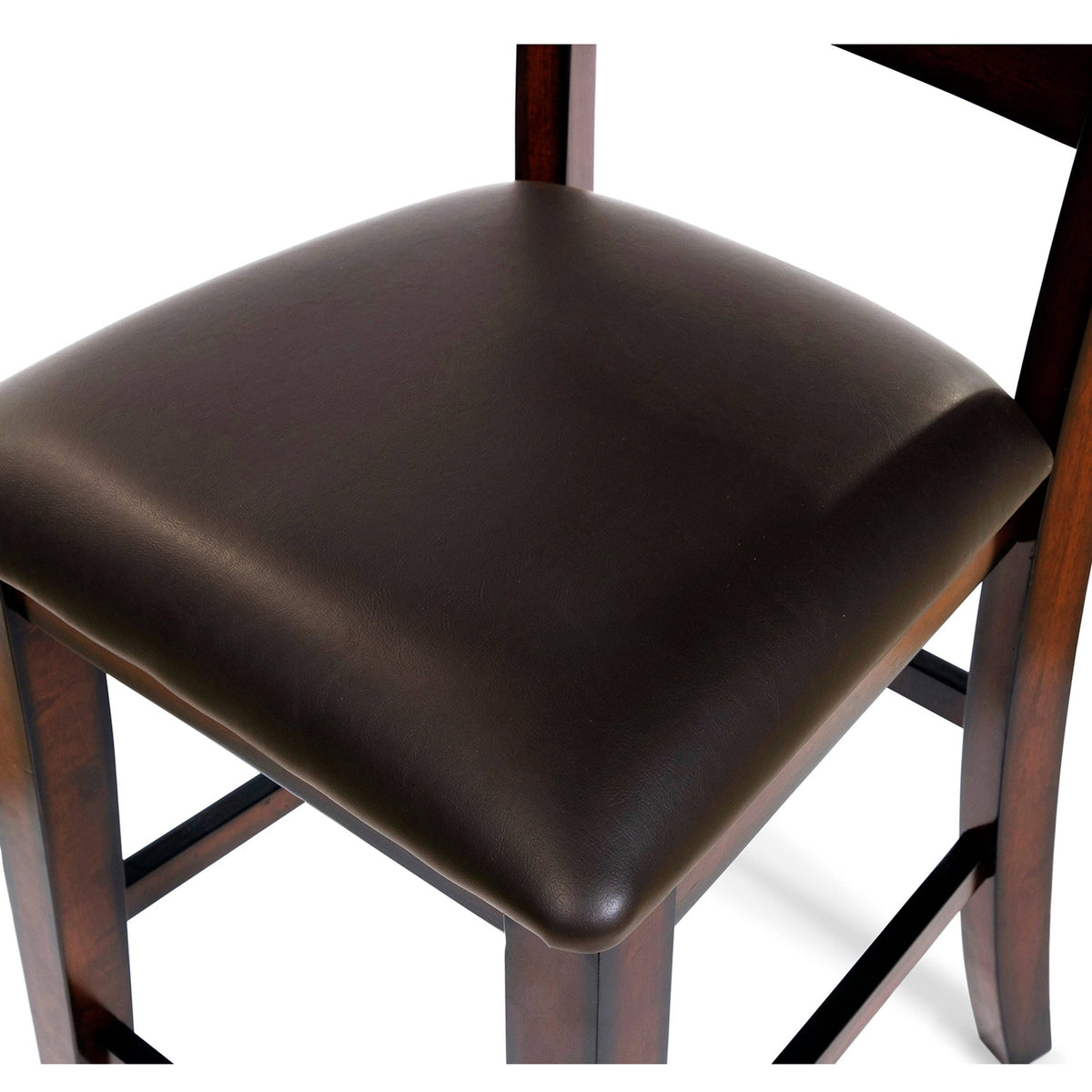 Rustic Cherry Counter Chairs (Set of 2) F58045