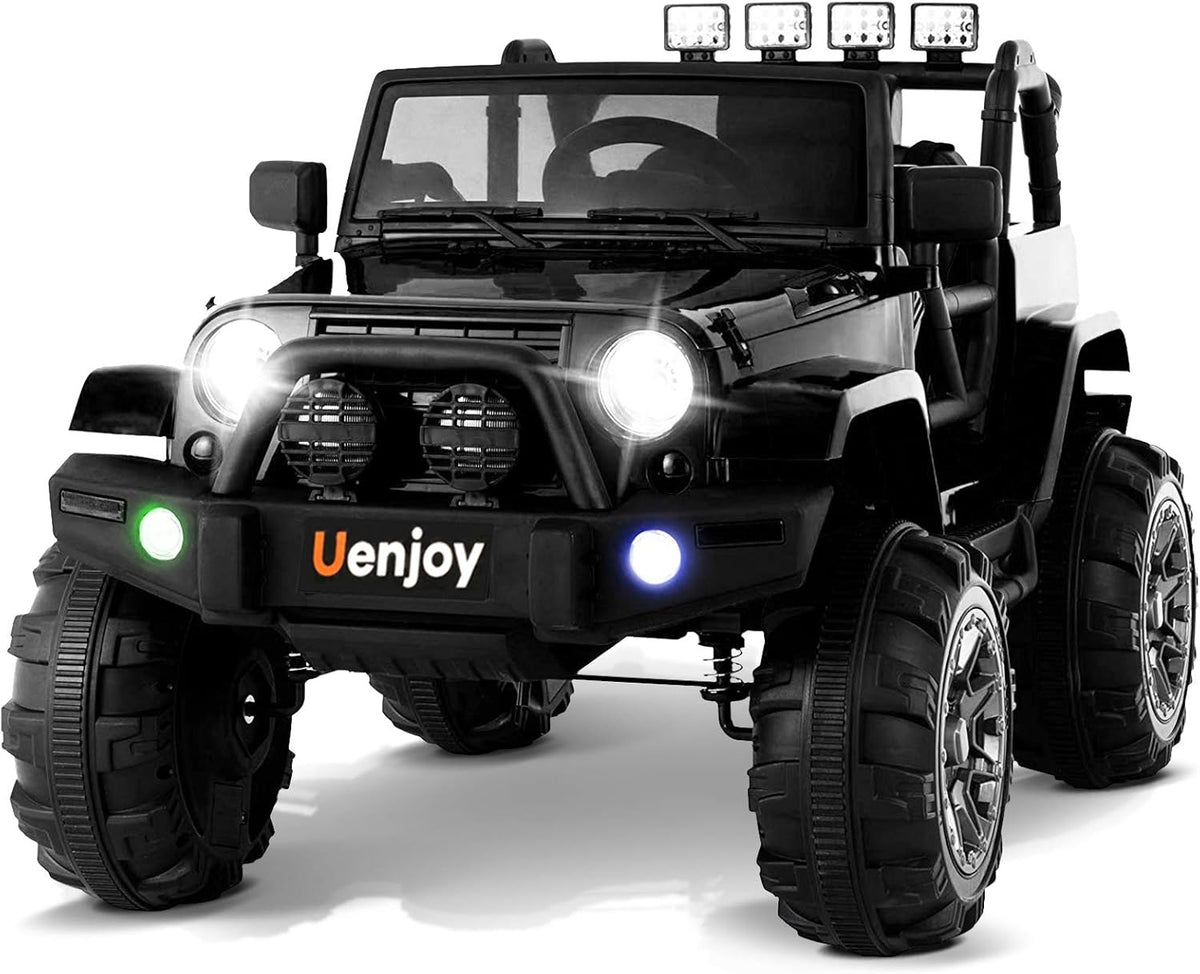 12V Battery Power Children's Electric Cars with Remote Control, Black U404672