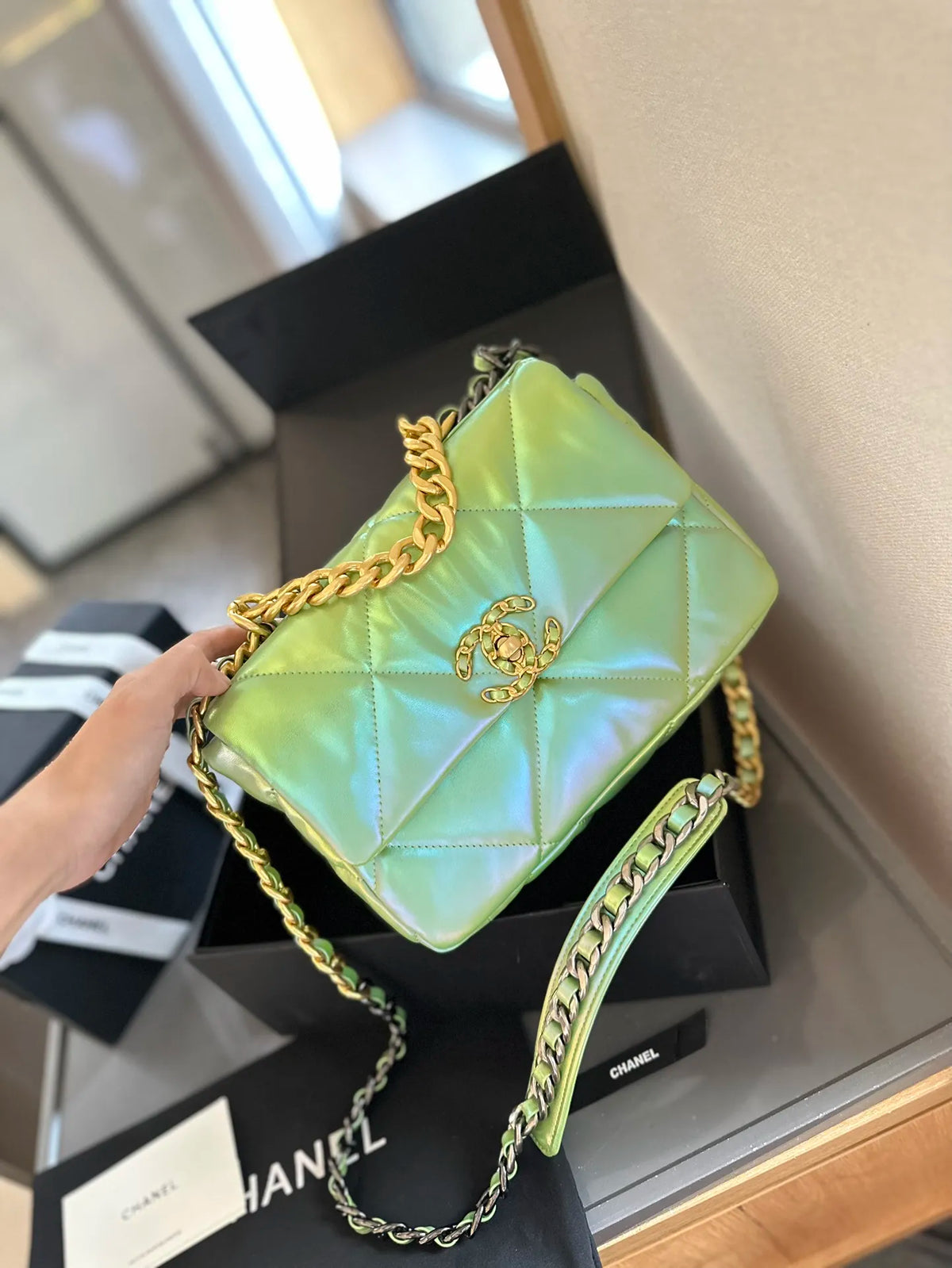 Small Medium Silver Gold Bag Z595851