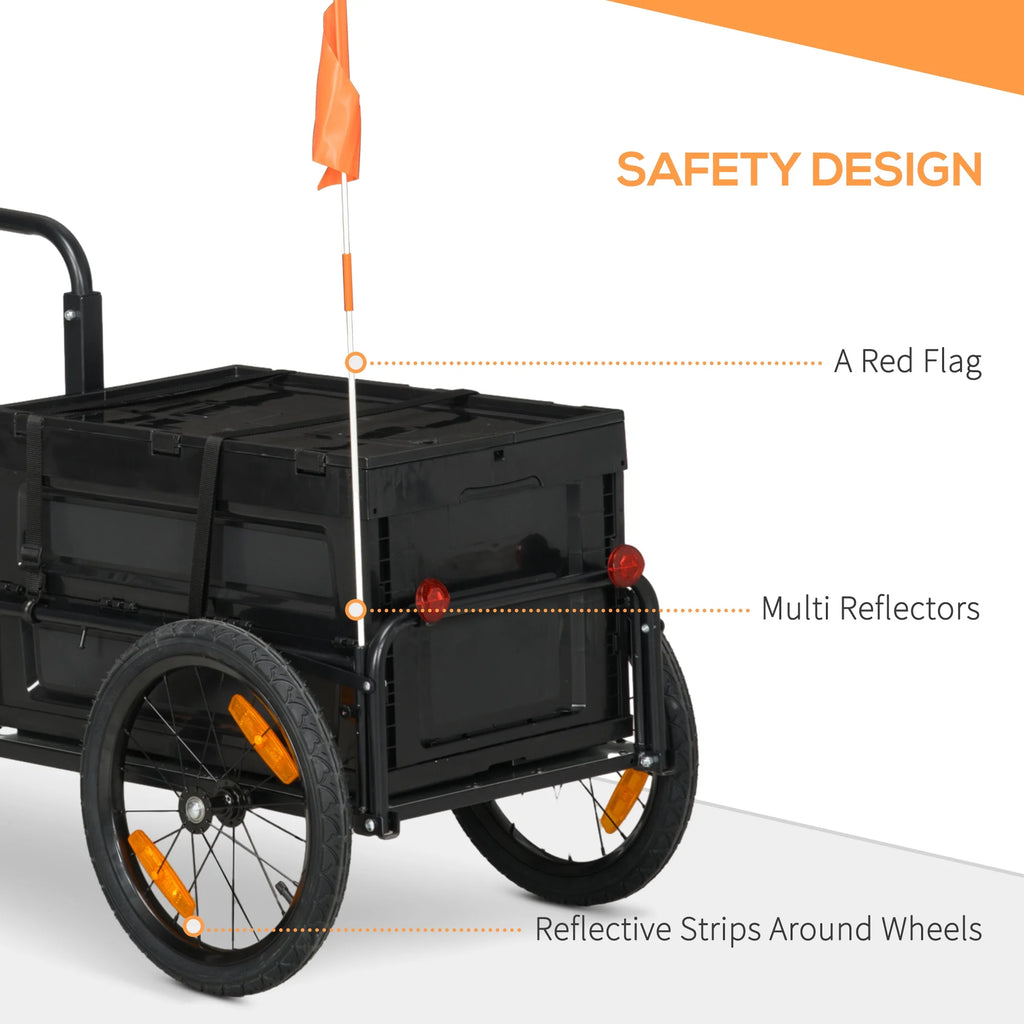 Bike Trailer Wagon with Removable Storage Box S588