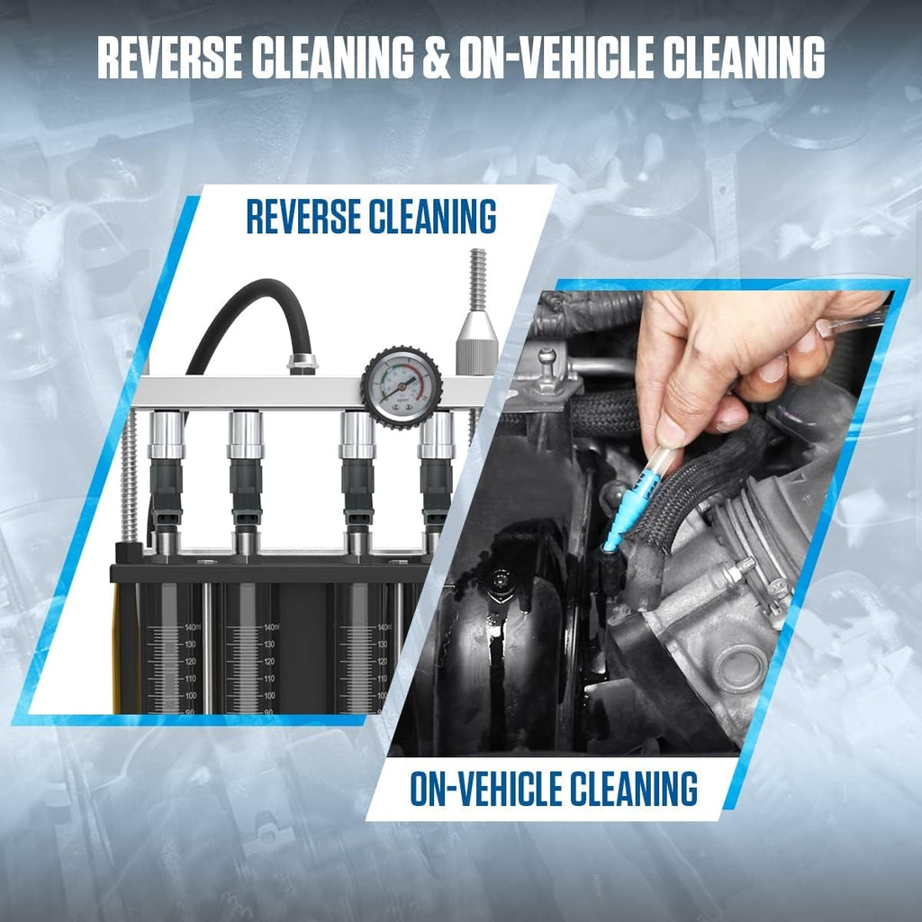Ultrasonic Fuel Injector Cleaner for 4-Cylinder Vehicles T508