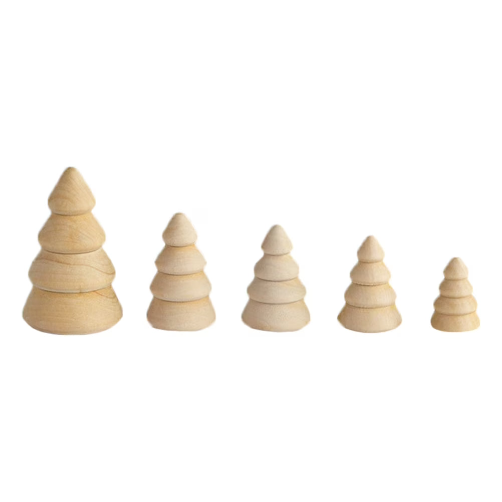 Unfinished Wooden Peg Dolls Christmas DIY Shapes Figures S5916