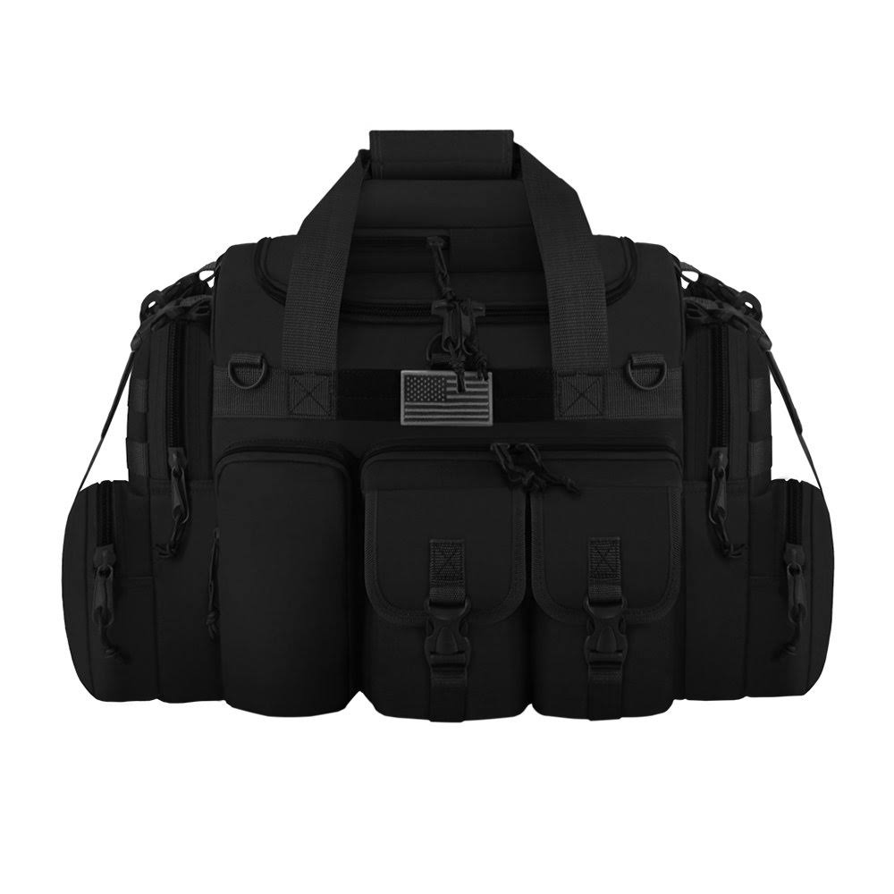 Black Tactical Multi-Pocket Duffel L44740