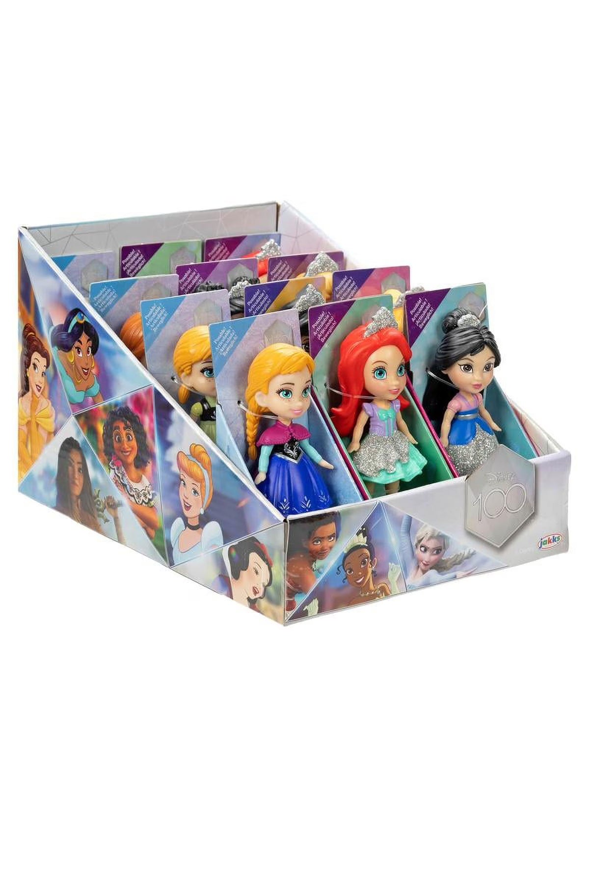 12 Pc Poseable Princess Dolls U6863