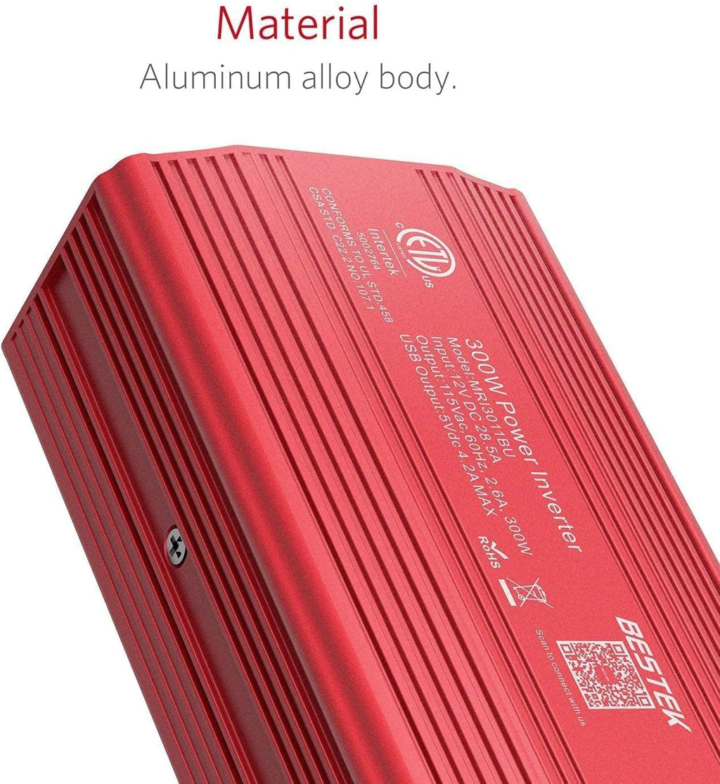 300W Power Inverter and 150W Car Power Inverter DC 12V to 110V AC USB Car Charger Pack of 2 Z26916