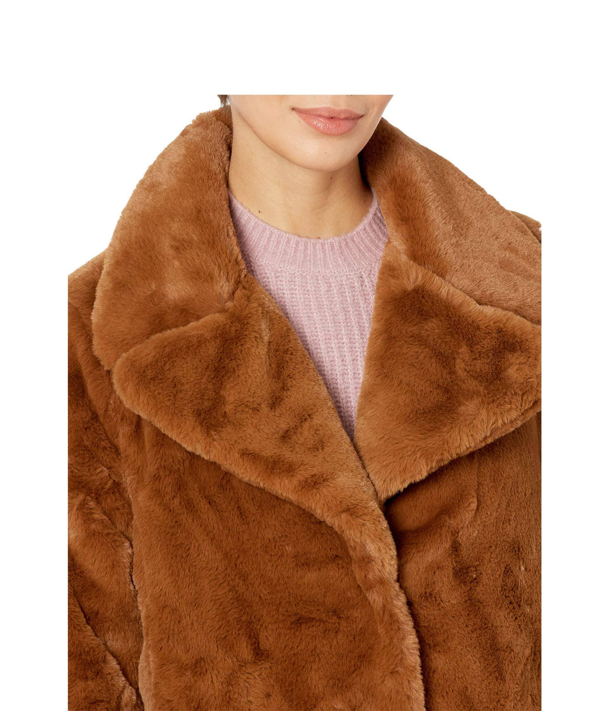 Sangria Faux Fur Bunny Coat Z121127