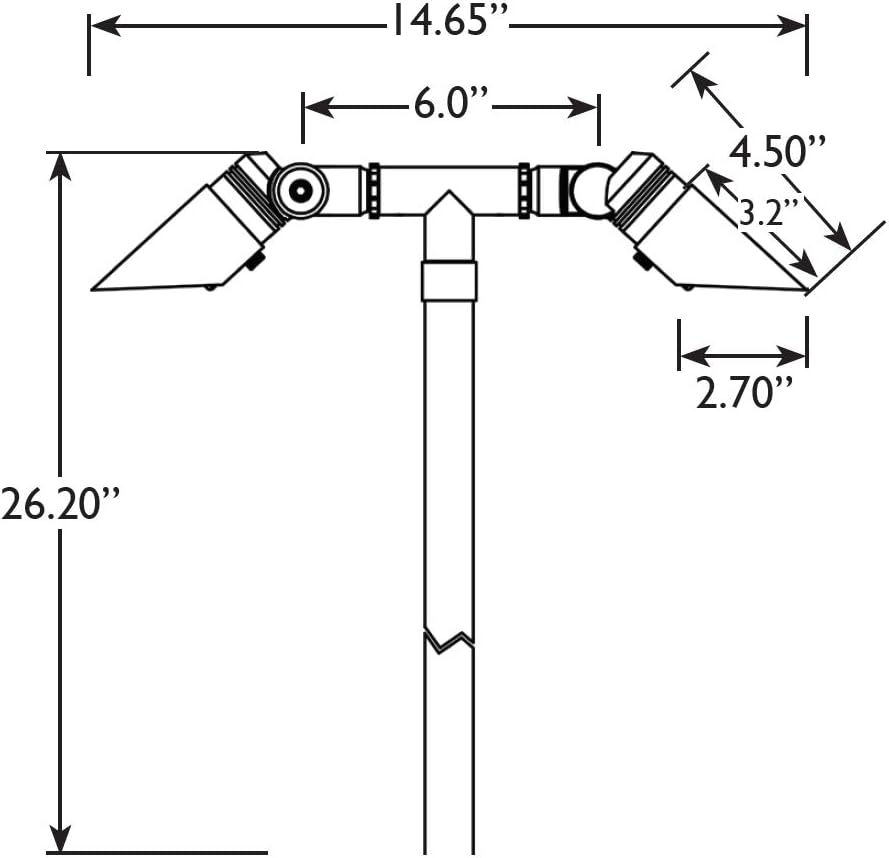 Cast Brass 12V Adjustable Path Light Z5604