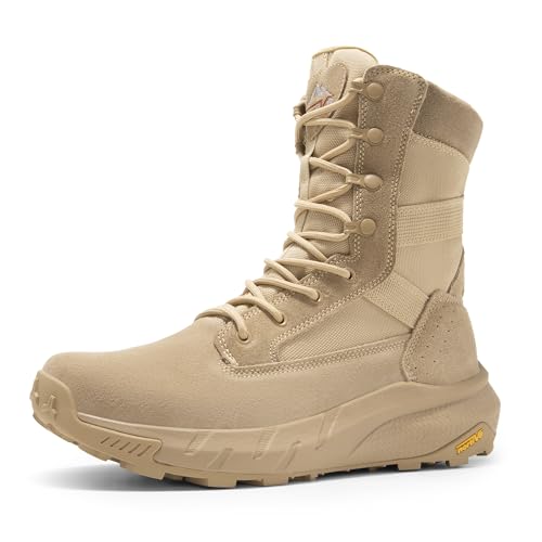 Men's Breathable Leather Tactical Work Boots N44050
