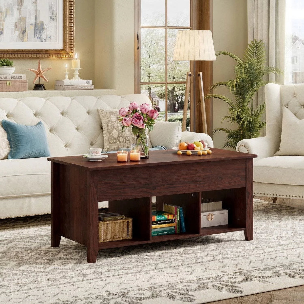 Lift Top Coffee Table with Storage G339
