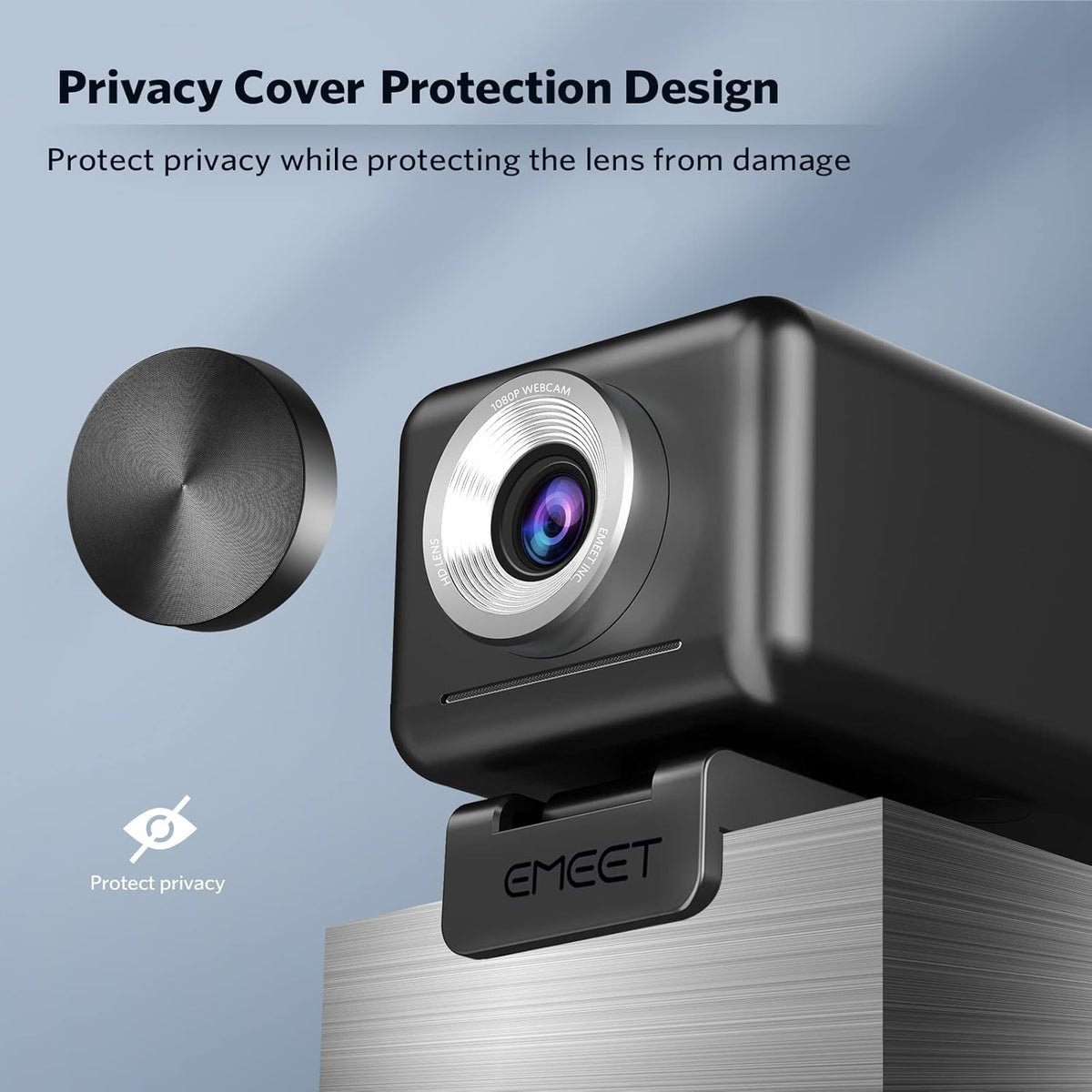 3 in 1 1080P 60FPS Webcam with Microphone and Speaker B58043