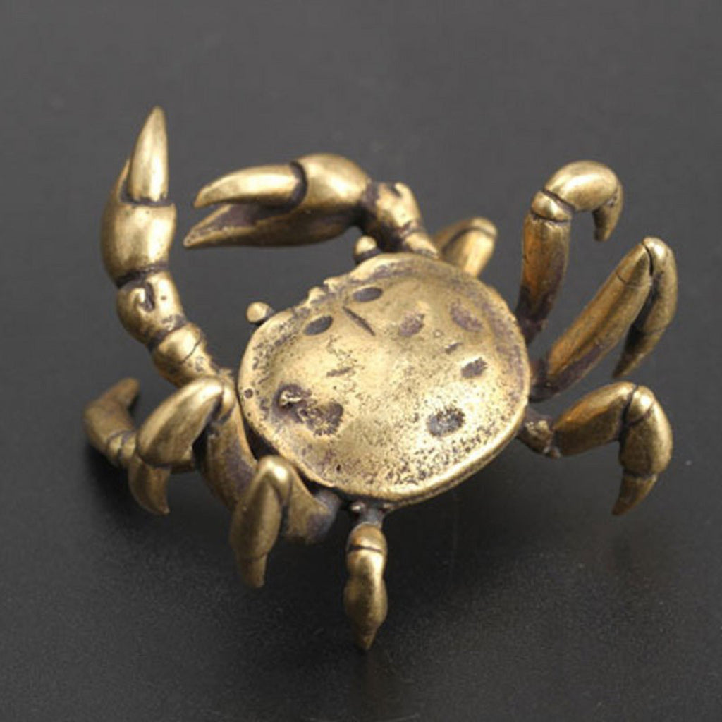 Solid Copper Crab Miniature Figurines U4807