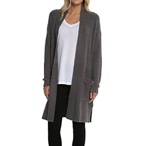 Black CozyChic Lite Long Weekend Cardi F6799