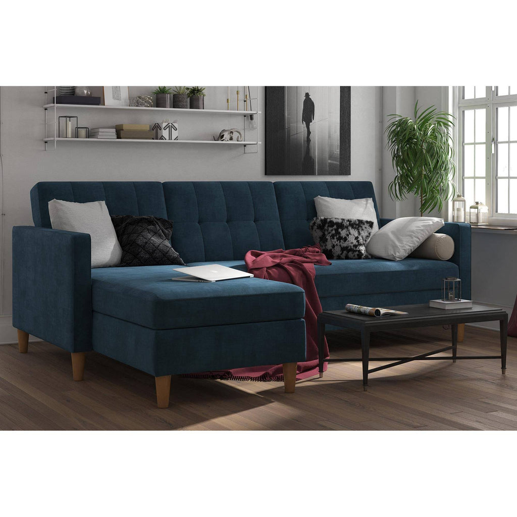 Blue Storage Futon/Sectional L229016